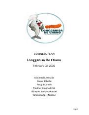 longganisa business plan